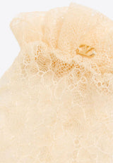 Valentino VLogo Lace Gloves Beige 7W0GD00HFPWYBA_BLUSH GREY/ORO_30005367