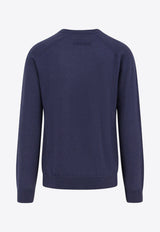 ZEGNA V-neck Cashmere Sweater Blue UGK68A2400B06_Blue_29846512