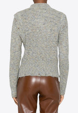 PINKO Proud Mary Knitted Sweater Gray 105968A2YB_VGC