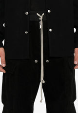 Rick Owens Cargobelas Corduroy Cargo Pants Black RU02E1339MLC9_09