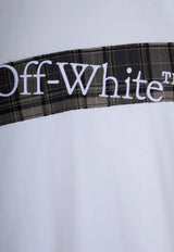 Off-White Flannel Diagonal Skate T-shirt White OMAA120F25JER00N_0110