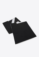 PINKO Logo Knit Wool Scarf Black 105988A2Z5_ZZ2