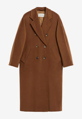 Max Mara Madame Double-Breasted Wool Coat Brown 2521018011600MADAME_010
