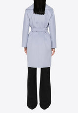 S Max Mara Messi Wrap Wool Coat Light Blue 2529016061600MESSI_059