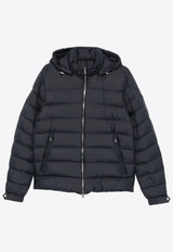 Moncler Arneb Hooded Short Down Jacket Navy K20911A00129549SK_779