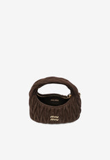 Miu Miu Wander Suede Top Handle Bag Brown 5BC125VOOYAB7O_F0003