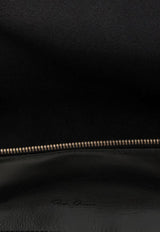Rick Owens Medium Leather Pouch Bag Black RR02E1413LGW_09