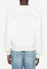 Palm Angels Essential Crewneck Sweatshirt White PMBA08KF25FLE001_030B
