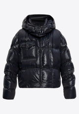 Moncler Erea Hooded Short Down Jacket Black K20931A00040596XE_999