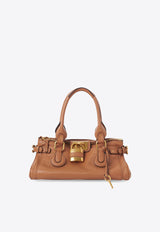 Chloé Paddington Grained Leather Shoulder Bag Brown CH25WS802P75209_Mustang Brown_30005193