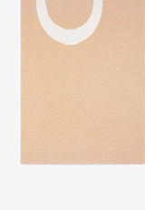 PINKO Logo Knit Wool Scarf Beige 105988A2Z5_MZ2