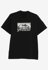 Moncler Graphic Print Crewneck T-shirt Black K20918C0003189AUG_998