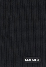 PINKO Logo Patch Ribbed Scarf Black 105996A2Z4_Z99