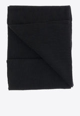 PINKO Logo Patch Ribbed Scarf Black 105996A2Z4_Z99