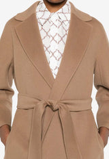 S Max Mara Arona Wrap Belted Coat Brown 2529016071600ARONA_045