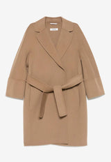 S Max Mara Arona Wrap Belted Coat Brown 2529016071600ARONA_045