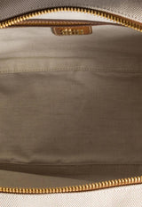 Miu Miu Large Beau Canvas Shoulder Bag Beige 5BB163VOOOACRN_F062F