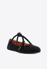 Alaïa Le Teckel Suede Ballet Flats Black AA3A1011C0C05999_Black_30005124