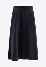 Golden Goose DB Striped Wool Midi Skirt Blue GWP02343P00209850629_Blue_29857110