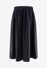 Golden Goose DB Striped Wool Midi Skirt Blue GWP02343P00209850629_Blue_29857110