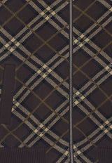 Burberry Checked Zip-Up Bomber Jacket Brown 8114200B2412_TRUFFLE IP CHECK_29846069