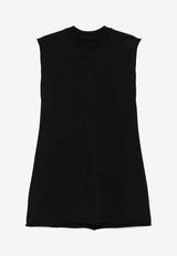 Rick Owens Jumbo Sleeveless T-shirt Black RR02E1108RIG_09