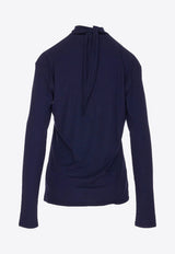 Lemaire Foulard Long-Sleeved Top Blue TO1306LJ1025_BL797