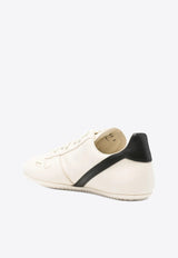 Rick Owens Minimal Leather Low-Top Sneakers Cream RP02E4895LCO_1191