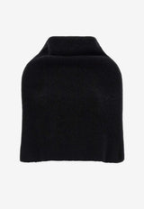 Rick Owens Runway Knitted Alpaca Cowl Black RR02E1491KWP_09