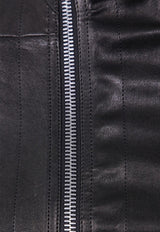 Rick Owens Gary Zip-Up Leather Jacket Black RP02E4701LSV_09
