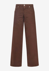 Stella McCartney Mid-Rise Wide-Leg Jeans Brown 6D04283SQH42_2099