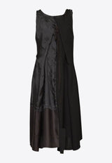Maison Margiela Anonymity of The Lining Asymmetrical Wool Dress Black S51DD0042MTN092_900