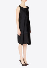 Maison Margiela Anonymity of The Lining Asymmetrical Wool Dress Black S51DD0042MTN092_900