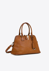 Maison Margiela Medium 5AC Loved to Death Leather Top Handle Bag Cognac SB1WG0074P8565_T2287