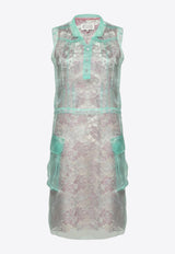 Maison Margiela Sleeveless Sheer Dress Green S51DD0048MTN114_642