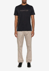 Moncler Logo Crewneck T-shirt Navy K20918C0002889B2Q_742