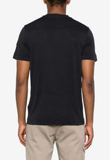 Moncler Logo Crewneck T-shirt Navy K20918C0002889B2Q_742