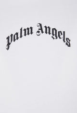 Palm Angels Curved Logo Hooded Sweatshirt Off-white PMBB17EF25FLE004_0310