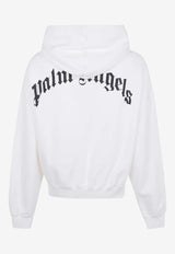 Palm Angels Curved Logo Hooded Sweatshirt Off-white PMBB17EF25FLE004_0310