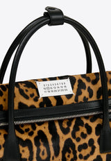 Maison Margiela 5AC East-West Leopard Print Top Handle Bag Brown SB1WD0056P8316_HA923