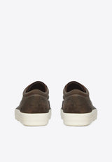 Rick Owens Vintage Suede Lace-Up Sneakers Brown RR02E1897LHLCLV_10611