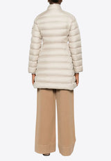 Moncler Igesse Long Down Jacket Cream K20931C00001596ZR_20N