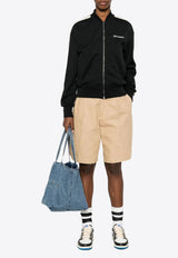 Palm Angels Logo Track Bomber Jacket Black PWBD050C99FAB002_1003