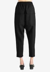 Rick Owens Astaires Drawstring Cropped Pants Black RP02E4303WGP_09