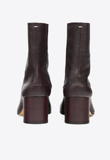 Maison Margiela Tabi 60 Leather Ankle Boots Purple S58WU0246P3753_T5148