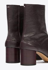 Maison Margiela Tabi 60 Leather Ankle Boots Purple S58WU0246P3753_T5148