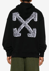 Off-White Scribble Arrow Skate Hooded Sweatshirt Black OMBB085F25FLE00F_1001