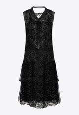 Maison Margiela Layered Lace and Sheer Dress Black S51DD0048MTN104_900
