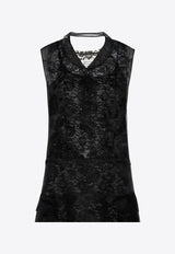 Maison Margiela Layered Lace and Sheer Dress Black S51DD0048MTN104_900