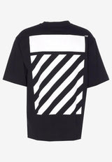Off-White Flannel Diagonal Skate Logo T-shirt Black OMAA120F25JER00N_1001